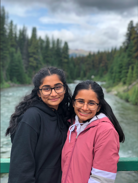 Shreeya & Prisha in nature